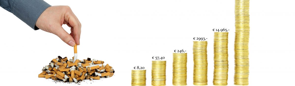 sparen stoppen met roken