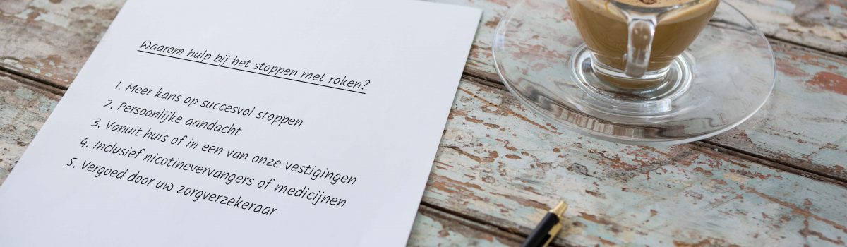 hulp bij stoppen met roken