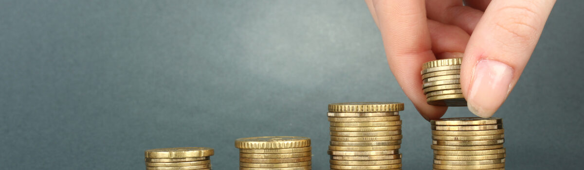 Geld stapels